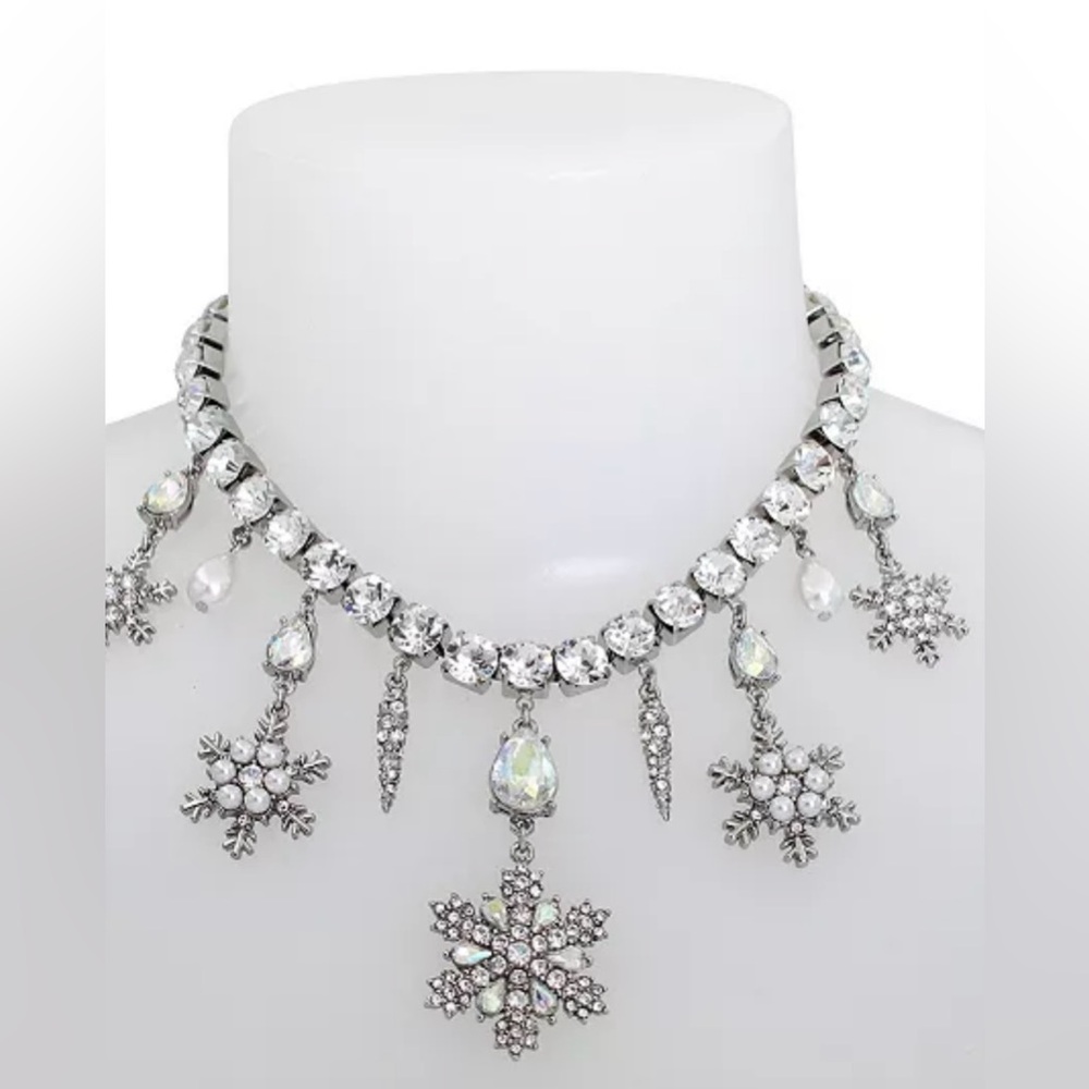 Betsey Johnson
Faux Stone Snowflake Gem Bib Necklace - Picture 3 of 5